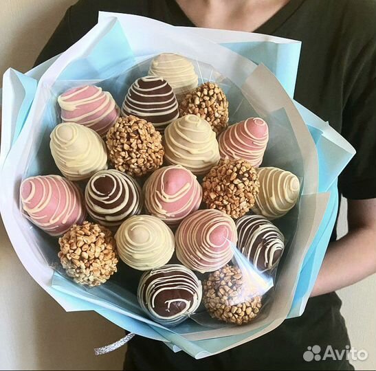 Букет из клубники в шоколаде