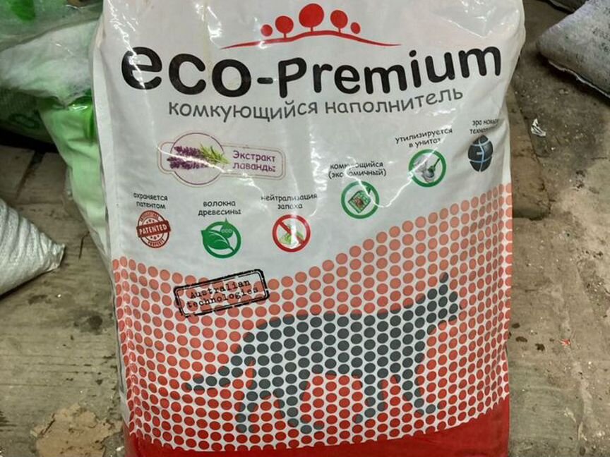 Eco-Premium наполнитель древесный 20л