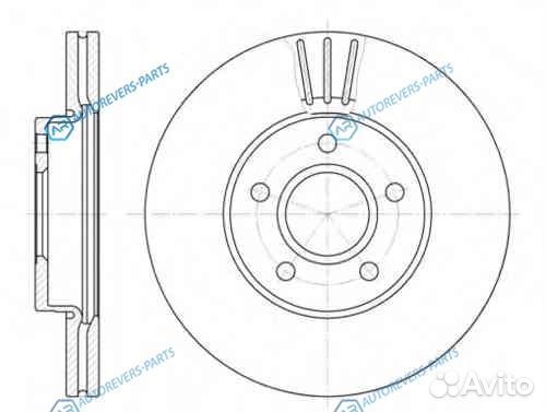 6710.10 диск тормозной передний 15 wheel Volvo S40