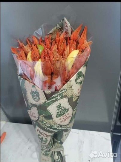 Мужской букет из раков