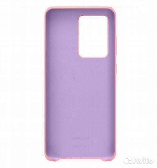 Оригинал Silicone Cover для Galaxy S20 Ultra Pink