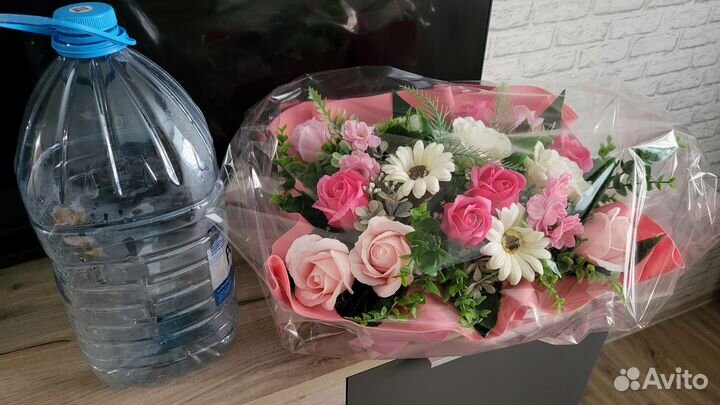 Букет из мыльных цветов