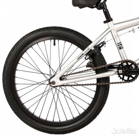 Велосипед 20' novatrack BMX psycho серебристый