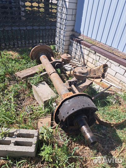 Ось прицепа камаз