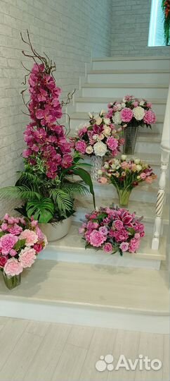 Интерьерные композиции, букеты