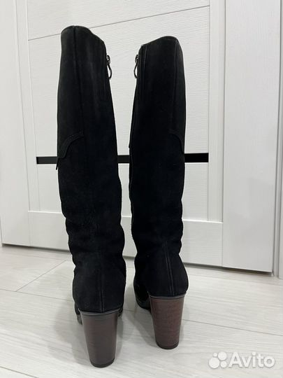 Сапоги натуральная замша