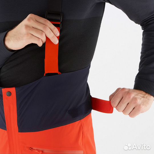 Брюки Лыжные Salomon Brilliant Suspenders M Red