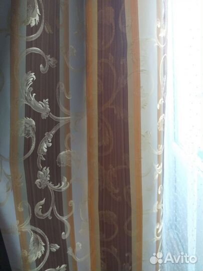 Шторы с ламбрекеном бу