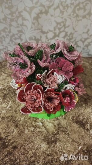 Букет из бисера Ручная работа