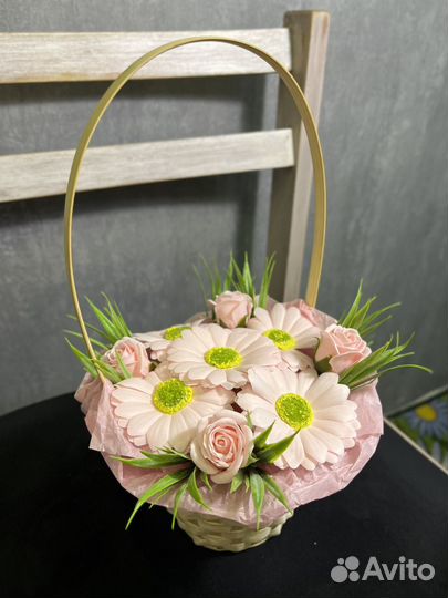 Мыльный букет цветов