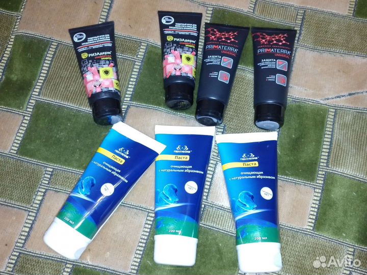 Паста очищающая, крем защитный