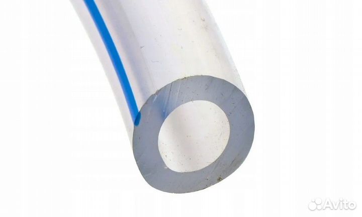 Шланг молочный пвх 19х6 прозрачный с полосой, мн19