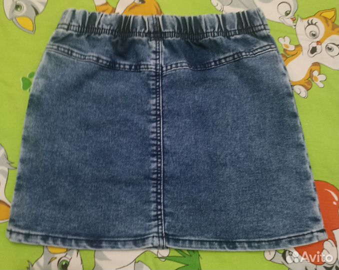 Юбка джинсовая для девочки, размер 104