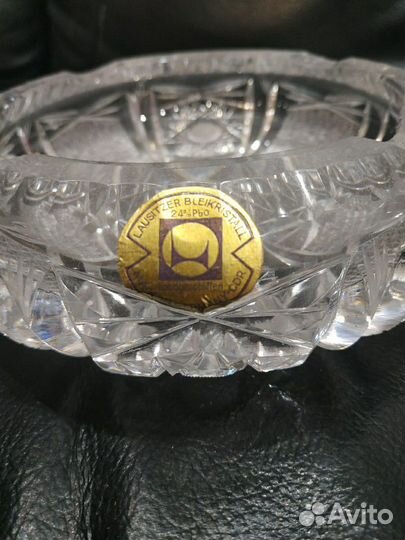 Пепельница хрустальная гдр