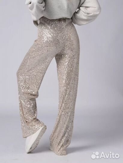 Брюки с пайетками