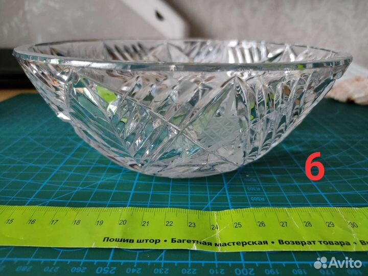 Конфетница вазы из хрусталя