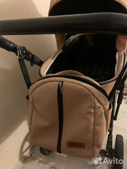 Коляска riko basic ozon 2 в 1 эко кожа