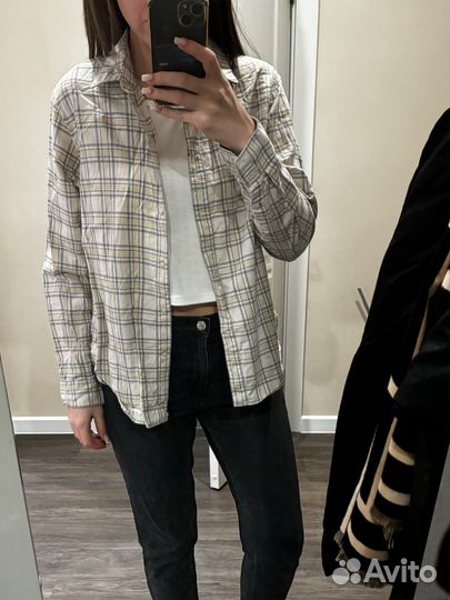 Рубашка uniqlo в клетку женская