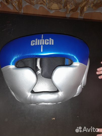 Боксерские перчатки, шлем, ракушка clinch