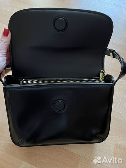 Сумка женская натуральная кожа черная