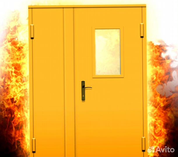 Входные противопожарные металлические двери Ei60