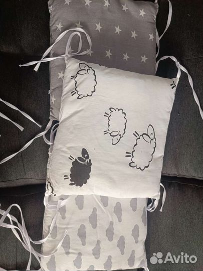 Бортики в кроватку 12шт