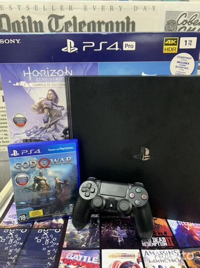 Про Sony PS4 1T + God of War + Гарантия