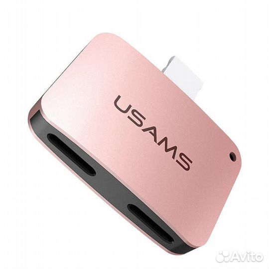 Переходник 8 pin - 2x 8 pin(f) Usams US-SJ138, пло