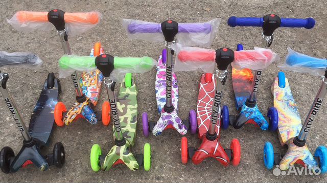 Самокаты со светящимися колёсами