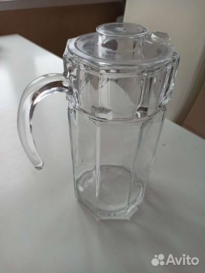 Графин кувшин для воды стеклянный 1.6л