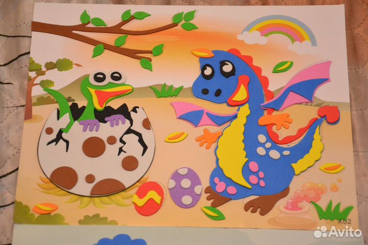 Аппликация, развивающая поделка