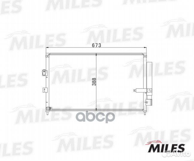 Accb046 Конденсер honda civic 1.3Hybrid/1.6/1.8