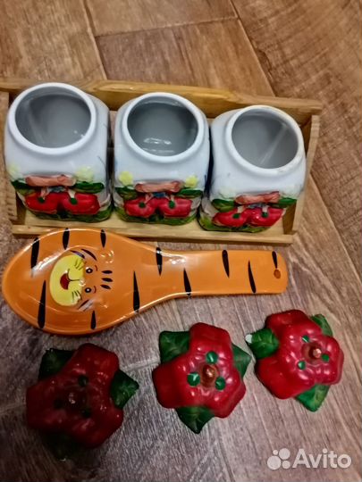 Баночки для специй СССР и подставка