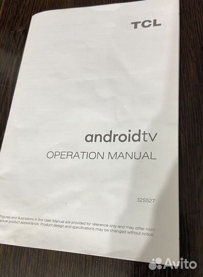 Телевизор б/у androidtv TCL 32 дюйма