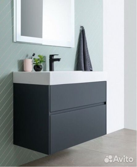 Мебель для ванной Aquanet Бруклин 100 антрацит