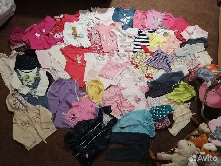 Большой пакет одежды 68-86р +обуви 20-24р