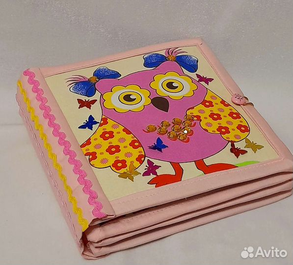 Развивающая книжка из фетра для детей