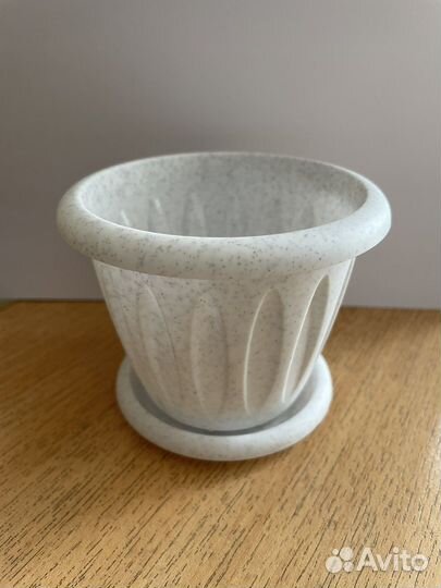 Горшки для цветов с поддоном новые