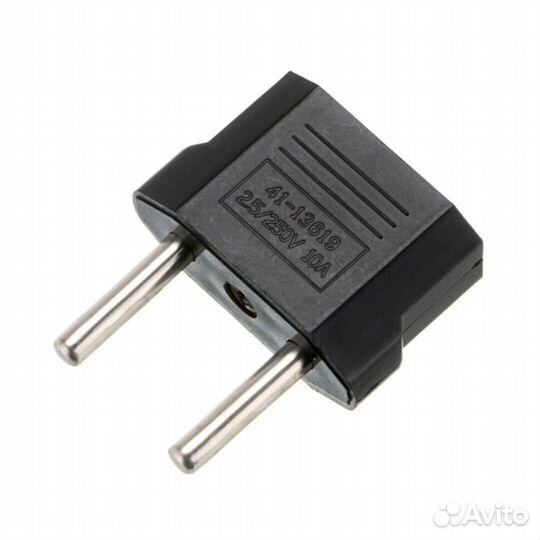 Переходник (адаптер) сетевой вилки US-EU на Европе