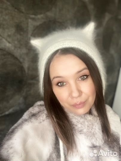 Шапка чепчик с ушками