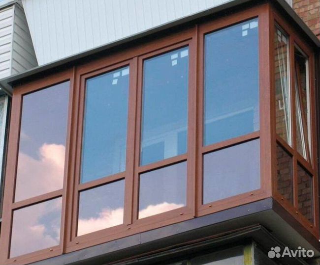 Остекление балконов и лоджий под ключ H8008