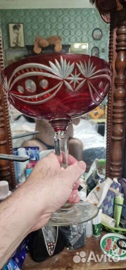 Ваза фруктовница на ножке ссср, сталинский ампир