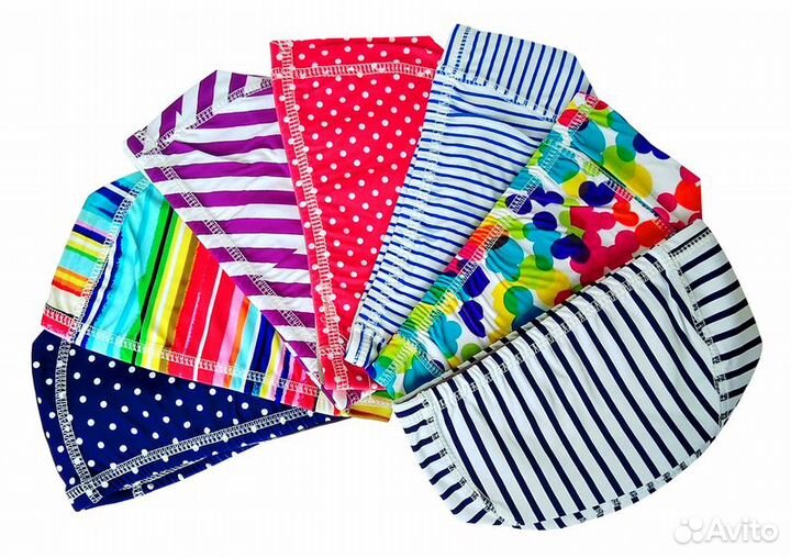 Шапочка для плавания ткань разного размера