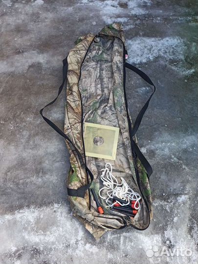 Палатка cube 3 медведь трёхслойная, пол и печка