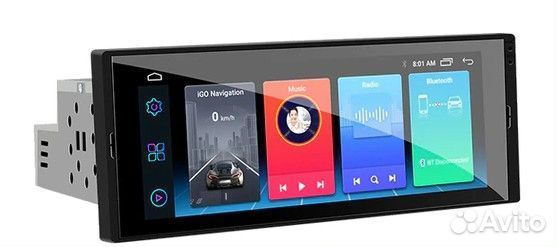 Автомагнитола A6v2, 1DIN, IPS 6.9