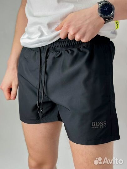 Шорты мужские плавательные Hugo Boss (8010) (Чёрны