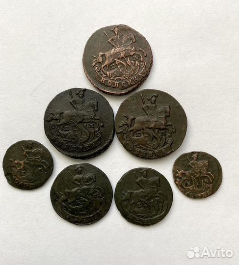 1 копейка 1795 год,1796 год,1790 год