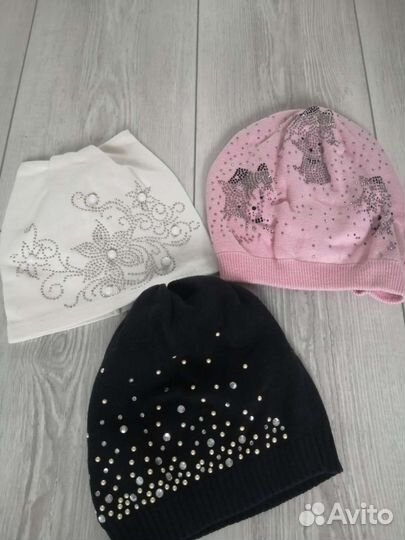 Шапка шлем для девочки 48-54