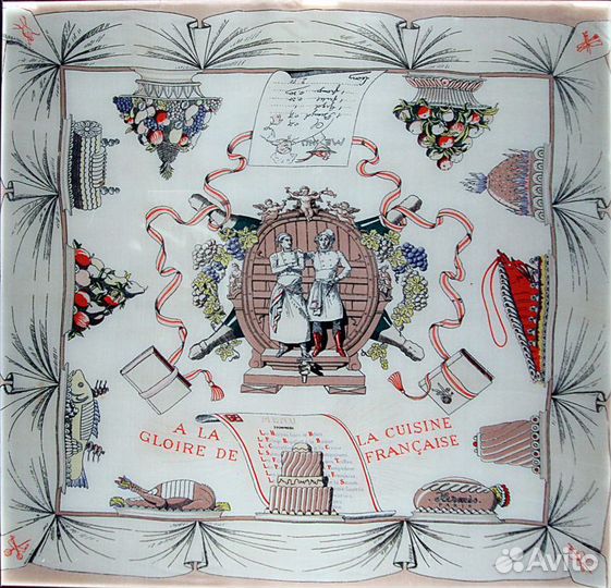 Оригинальный платок Hermes, винтаж