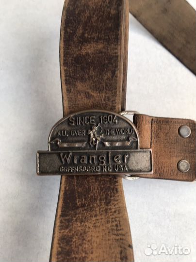 Ремень кожаный ручной работы